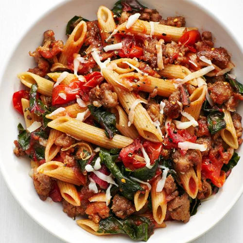 Our high protein, low carb, high fibre, plant-based dried pasta contains: 194% More Protein | 44% Less Carbs | 232% More Fibre
